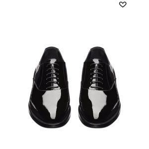 Saint Laurent patent lace oxfords
